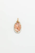 Pendentif Joséphine - Howlite rose