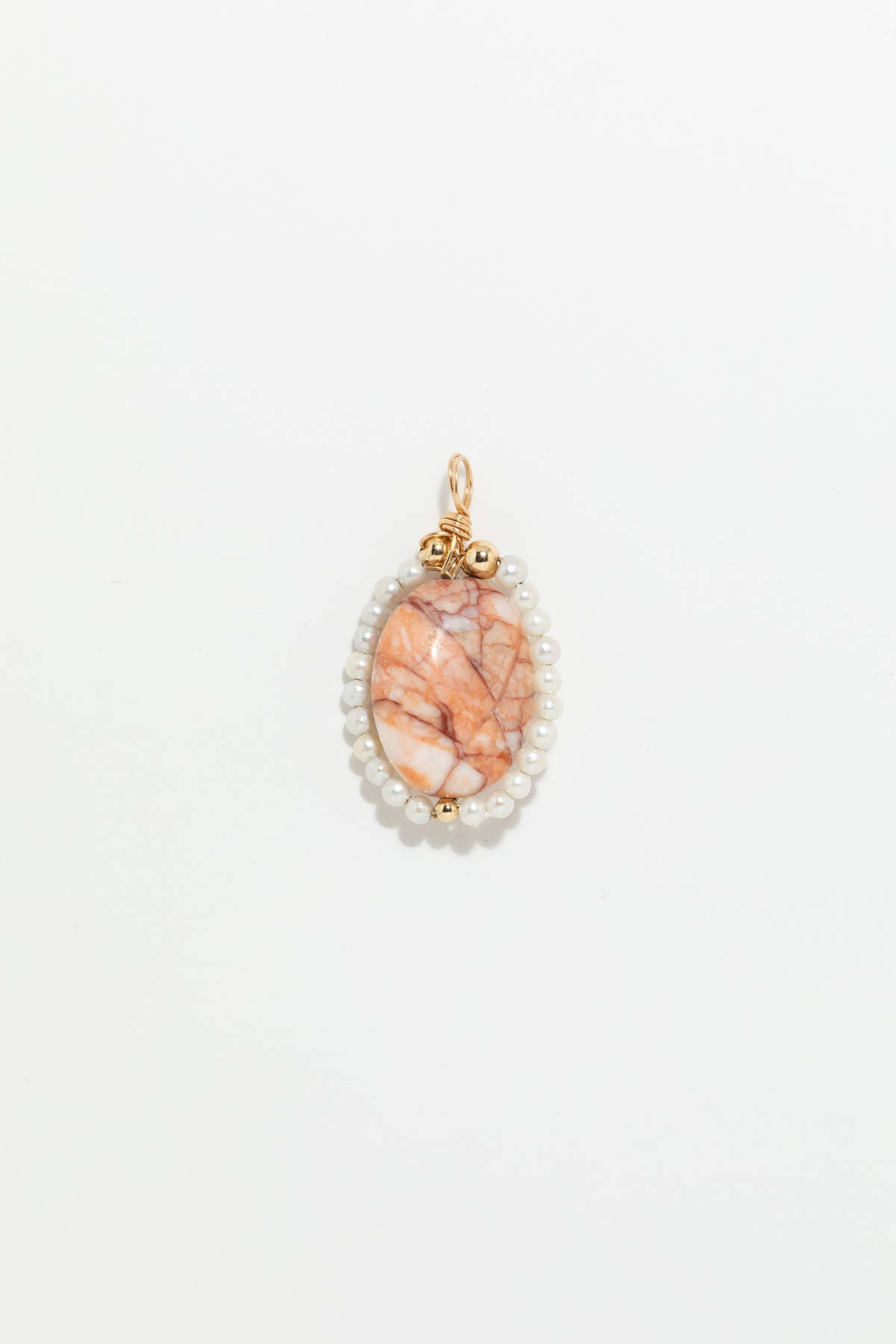 Pendentif Joséphine - Howlite rose