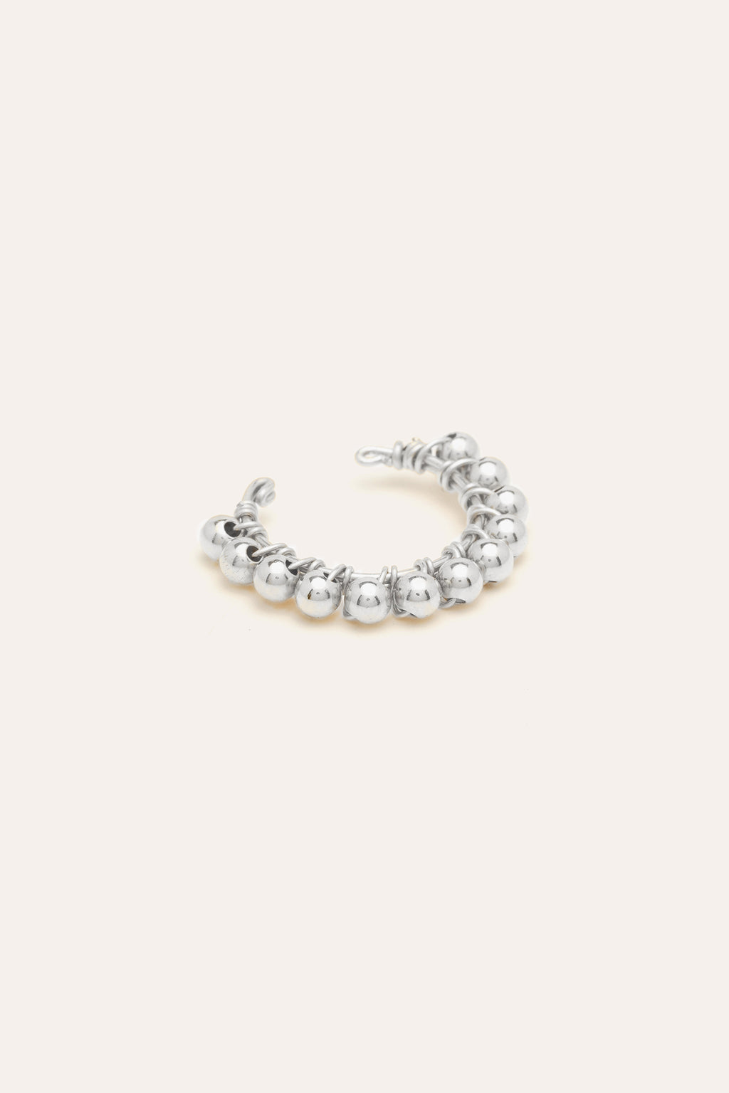 Faux piercing Perlé - Argent
