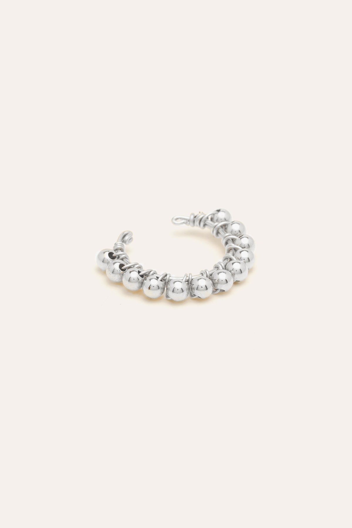 Faux piercing Perlé - Argent