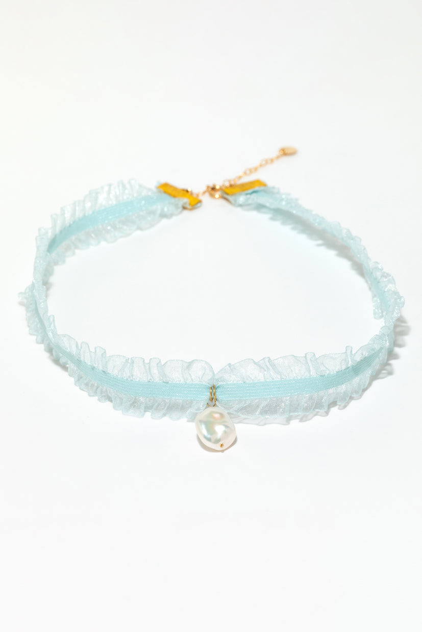 Collier Madeleine - Bleu clair