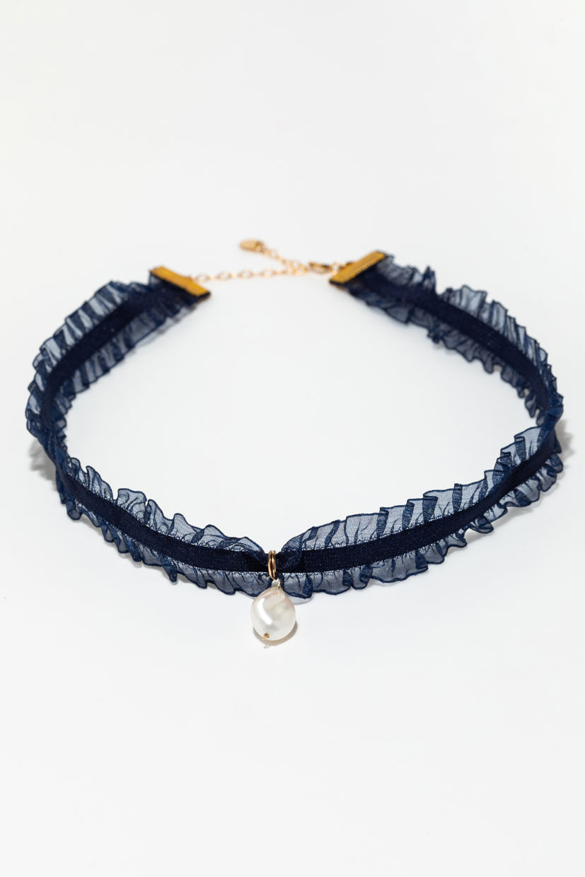 Collier Madeleine - Bleu foncé