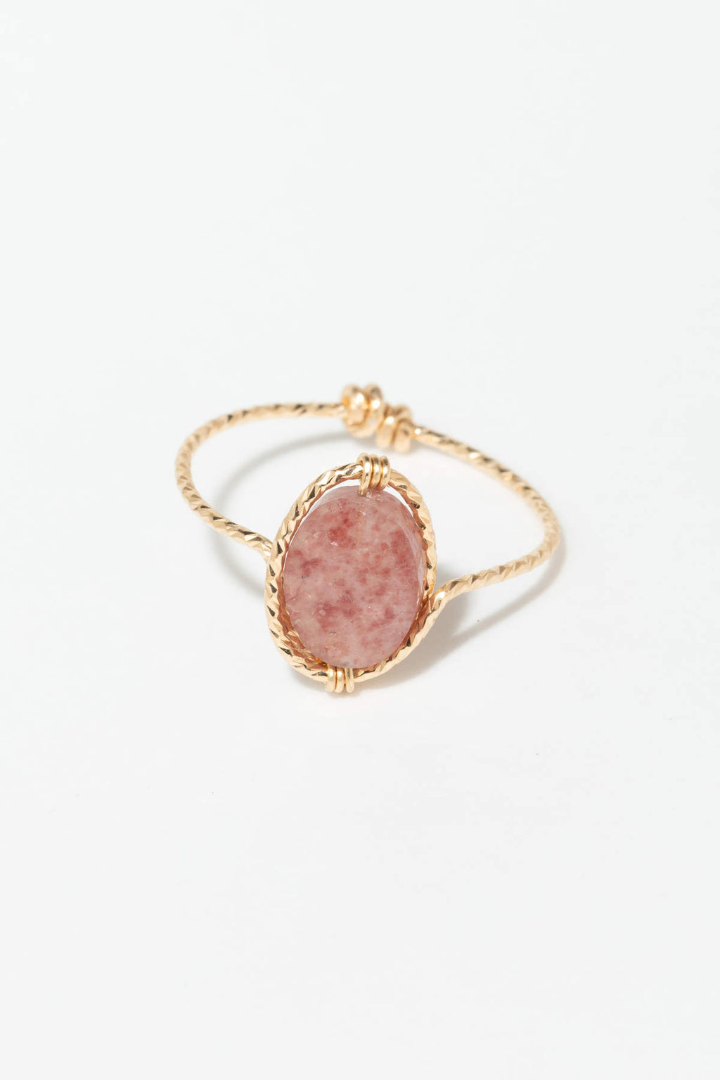 Bague Victoire - Quartz fraise rose