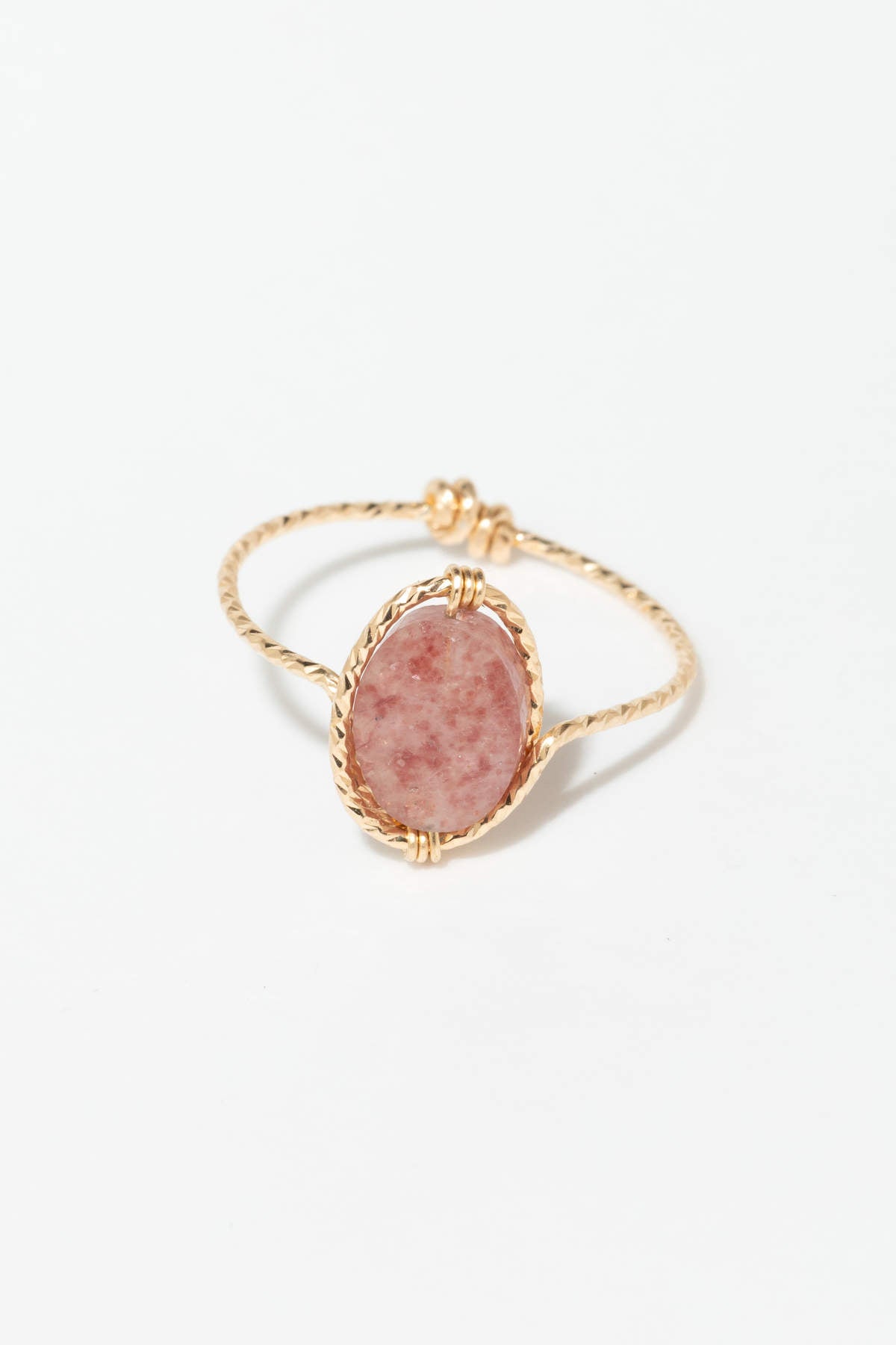 Bague Victoire - Quartz fraise rose