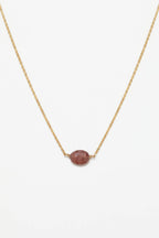 Collier Victoire - Quartz fraise rose