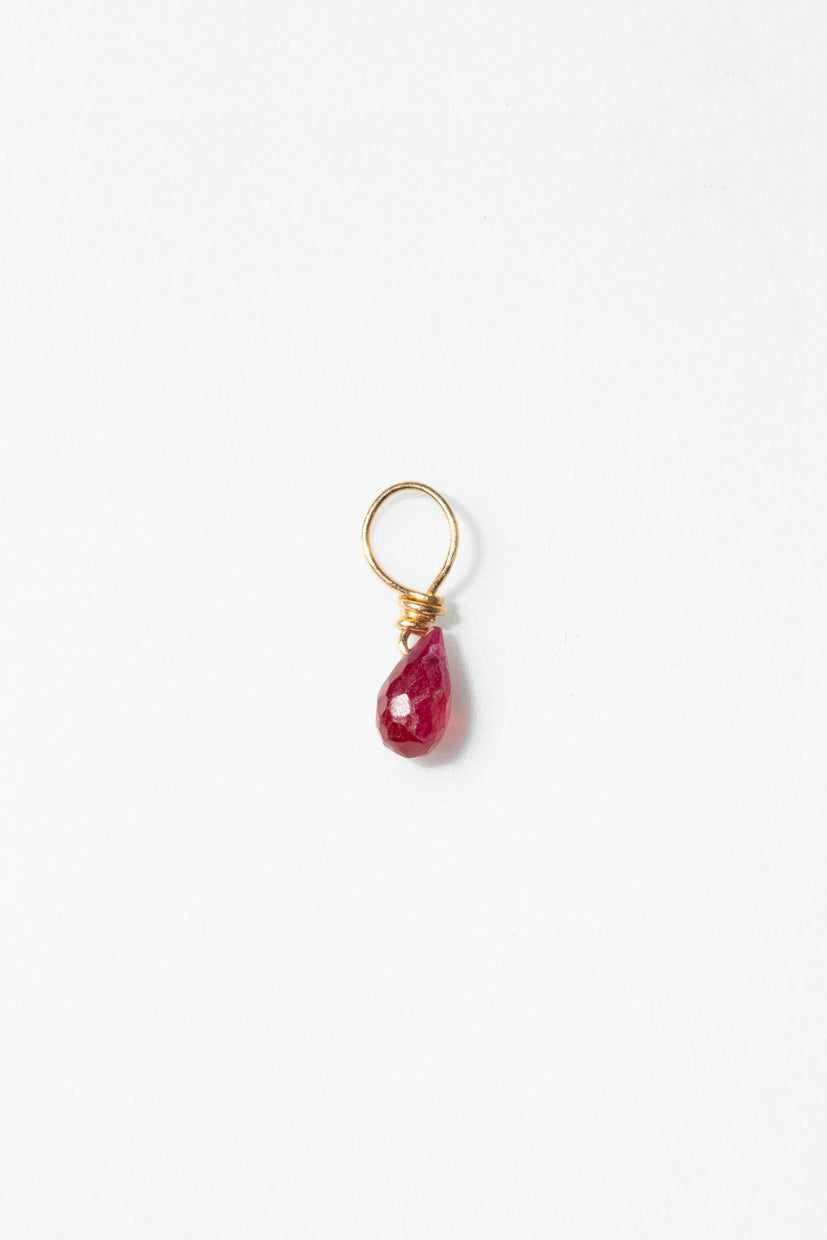Mia Pendant - 18k Gold - Ruby