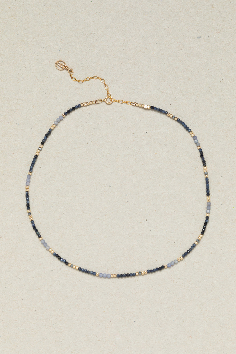 Collier-Bracelet double Queen - Azur