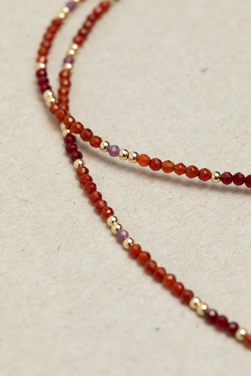 Double Queen Necklace-Bracelet - Flame