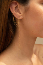 Bijou d'oreille triple Chaînes