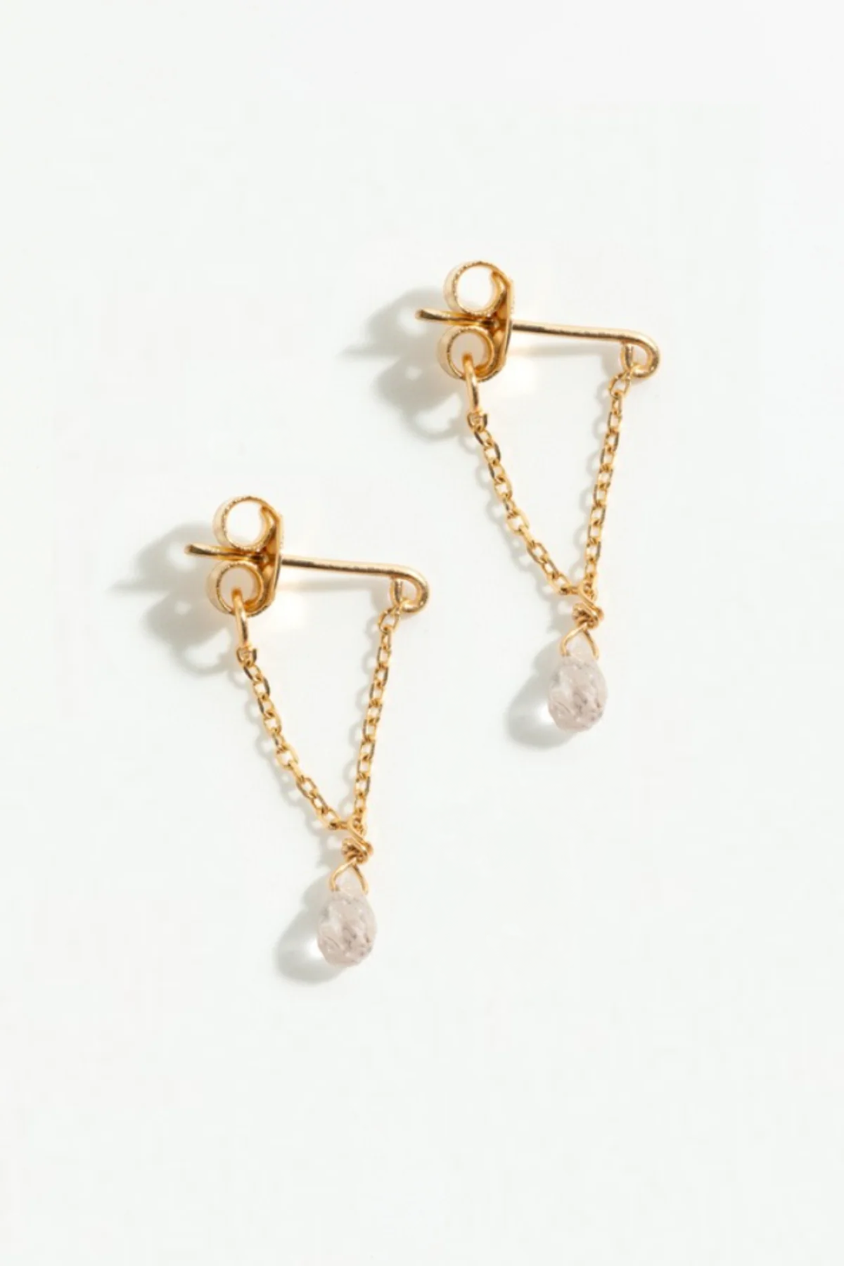 Mia Earring – 750‰ Gold – Light Pink Sapphire