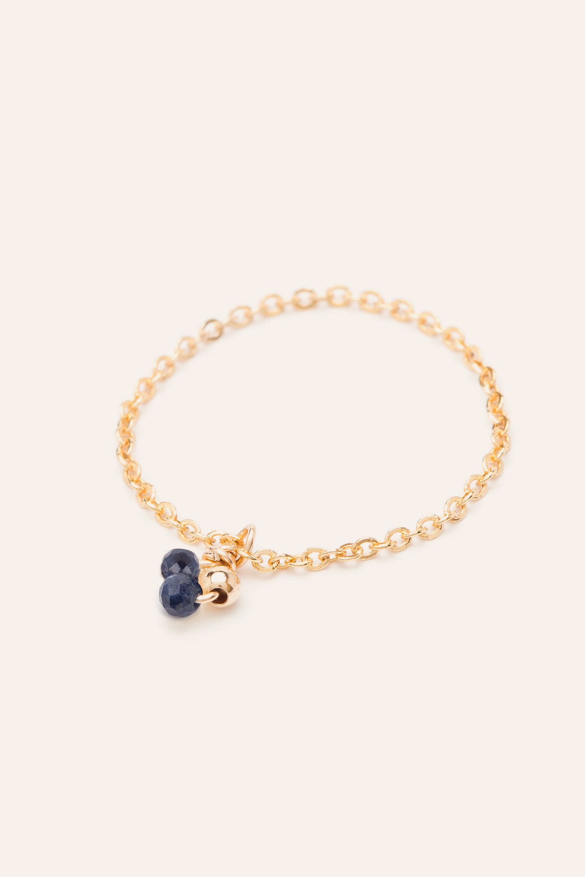 Bell chain ring - Sapphire