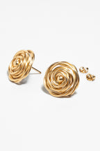 Grandes puces Rosa à plat, roses d'or de 1,5 à 1,8 cm
