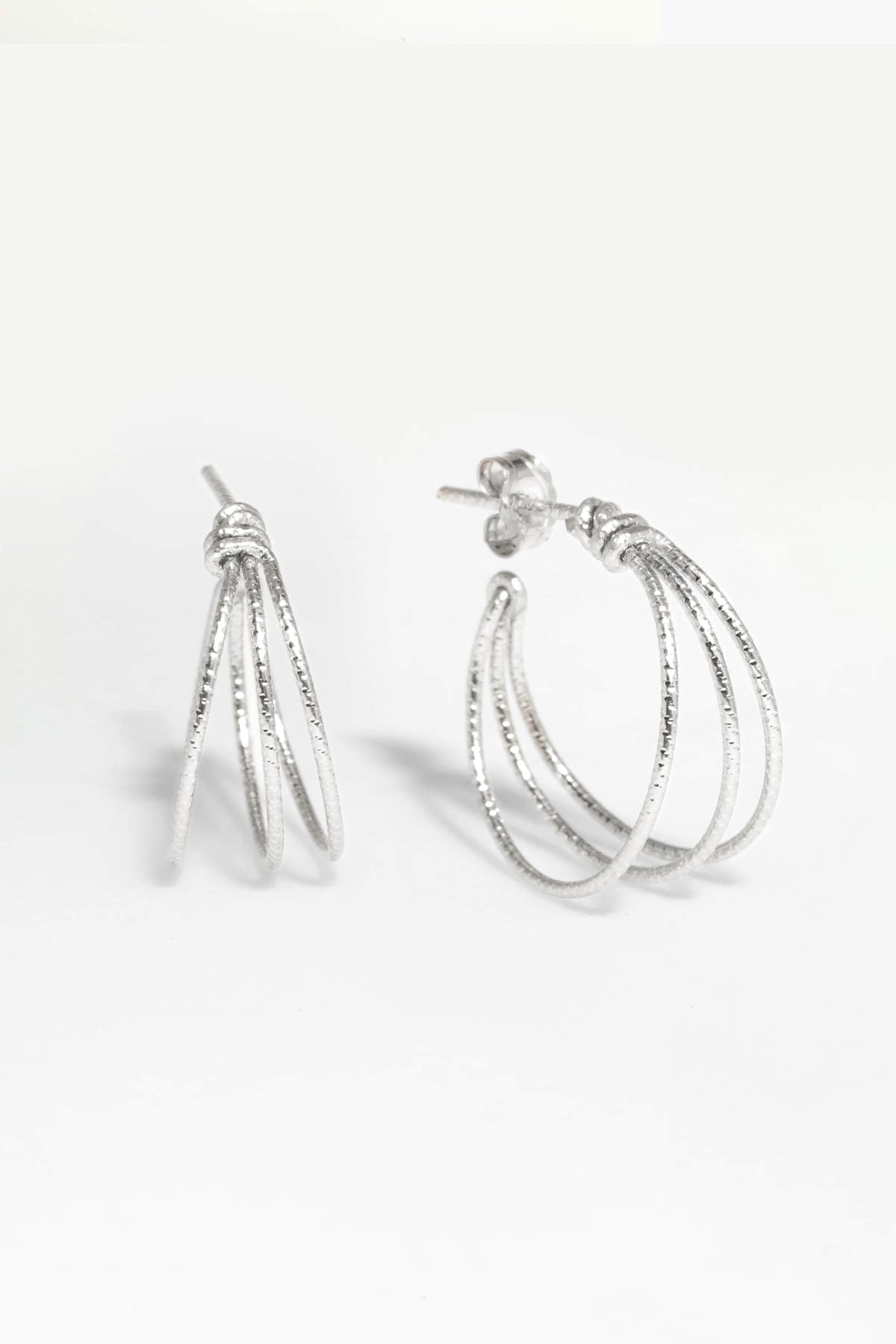 Petites créoles Scintillant - Argent