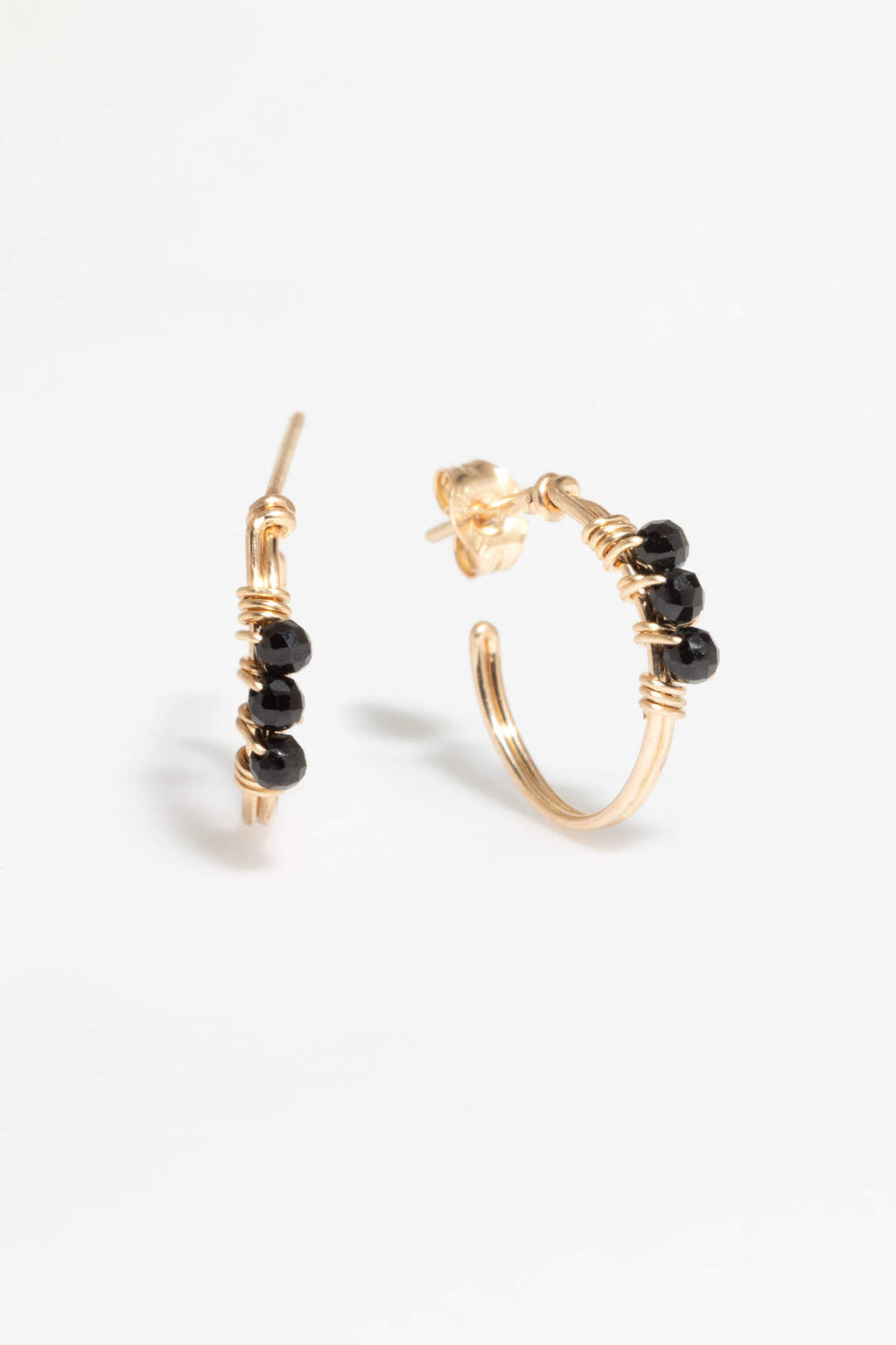 Thea Creole Hoop Earrings - Spinel