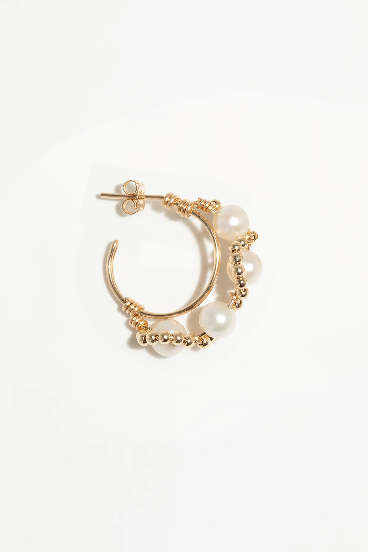Mira Creoles - Cultured Pearl