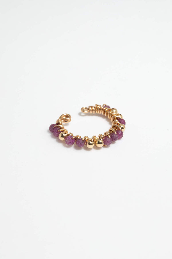 Faux piercing Frida - Rubis