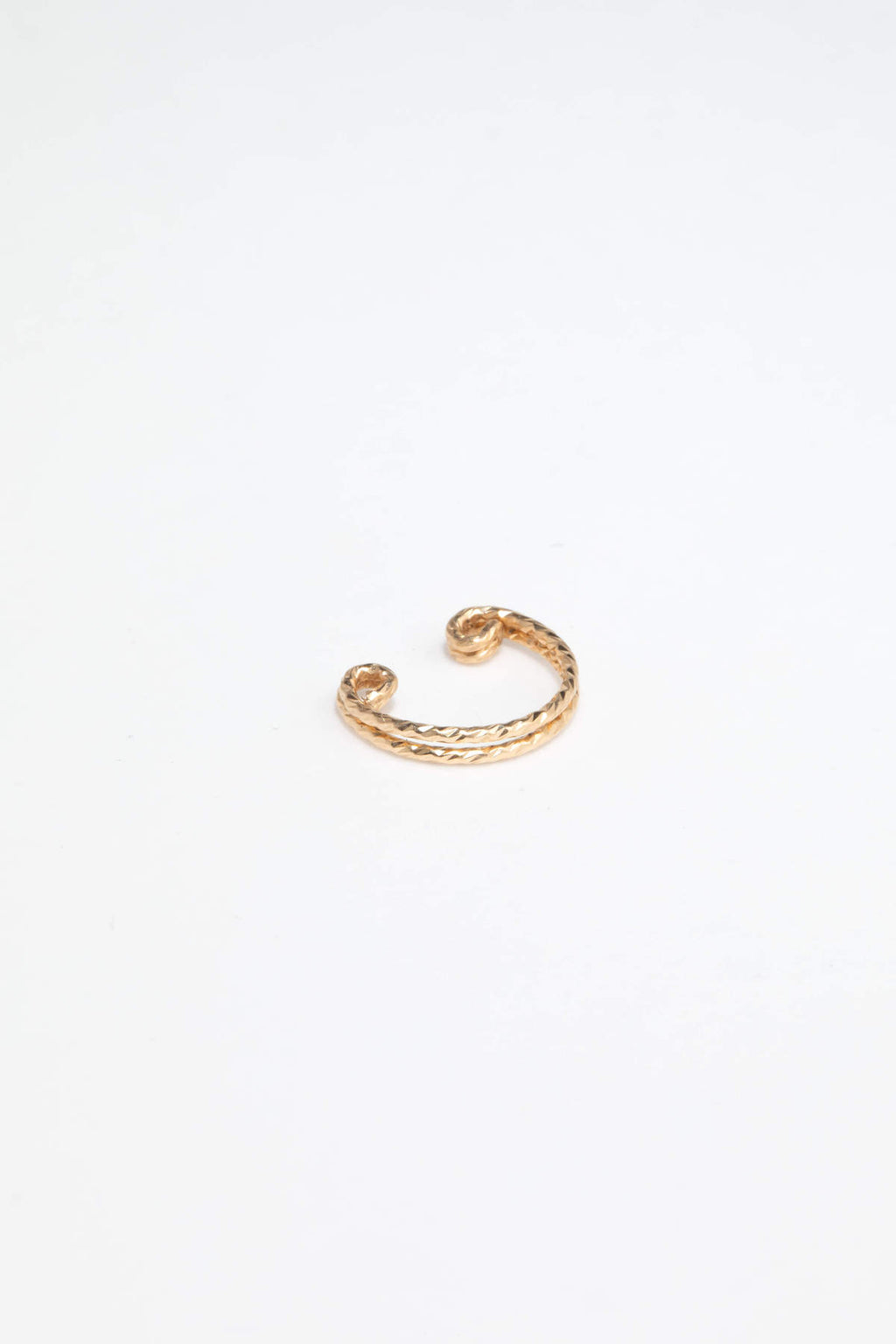 Faux piercing anneau double éclat