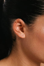 Faux piercing double hélix tissé