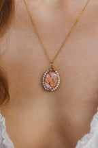 Pendentif Joséphine - Howlite rose