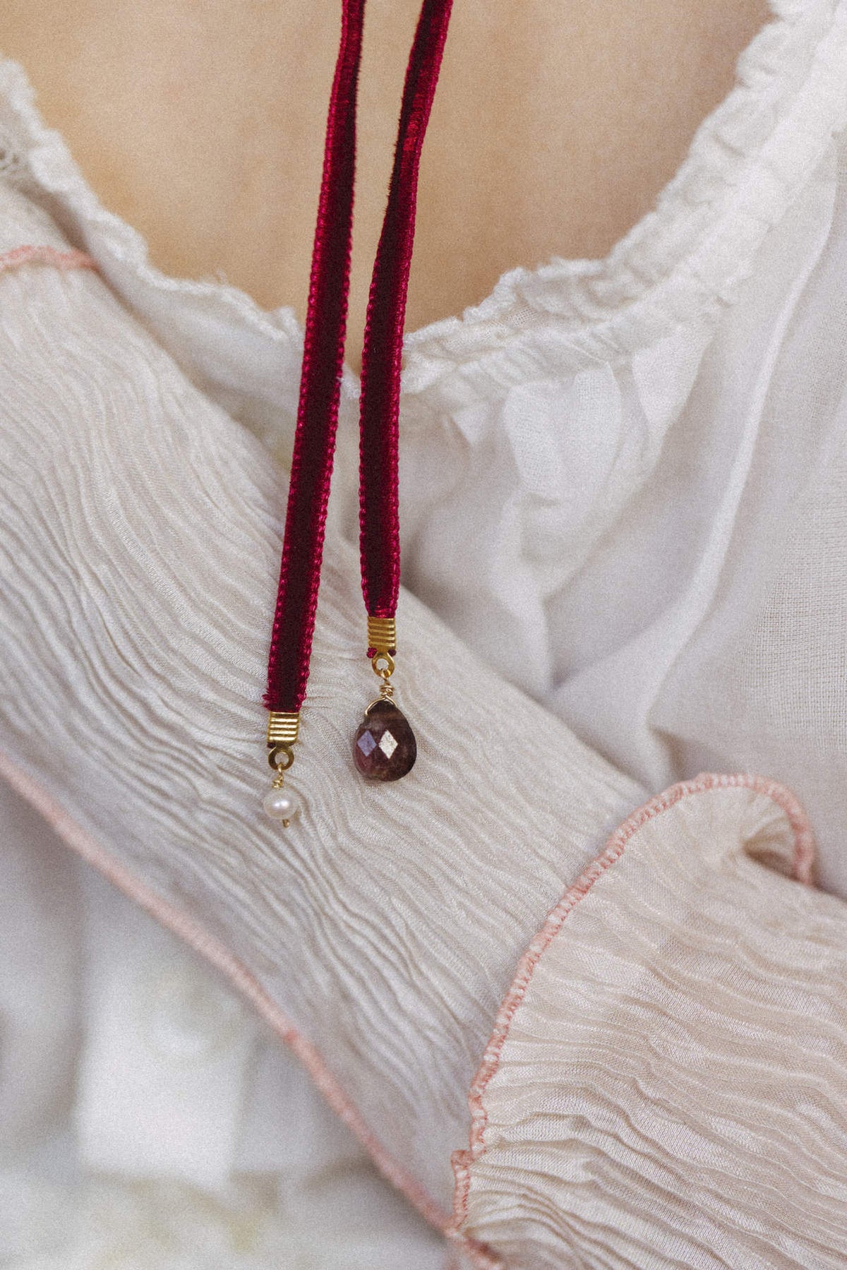 Collier Antoinette - Bordeaux