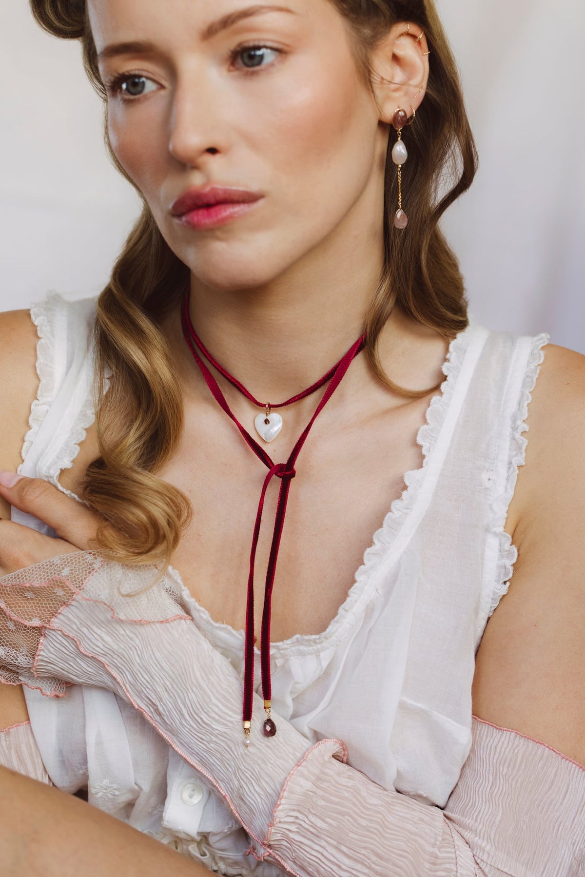 Collier Antoinette - Bordeaux