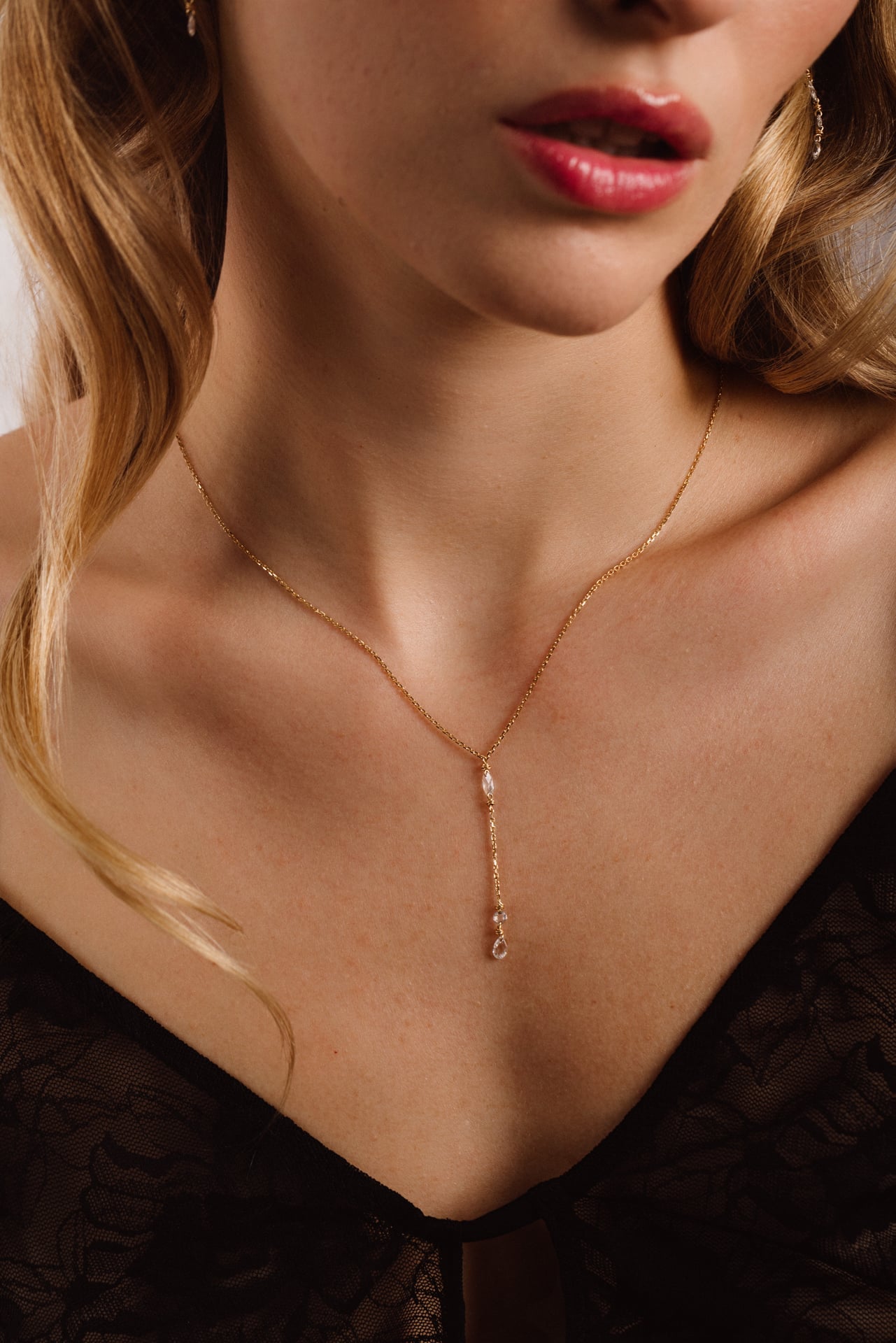 Collier long Riviera - Or 750‰ - Diamant blanc