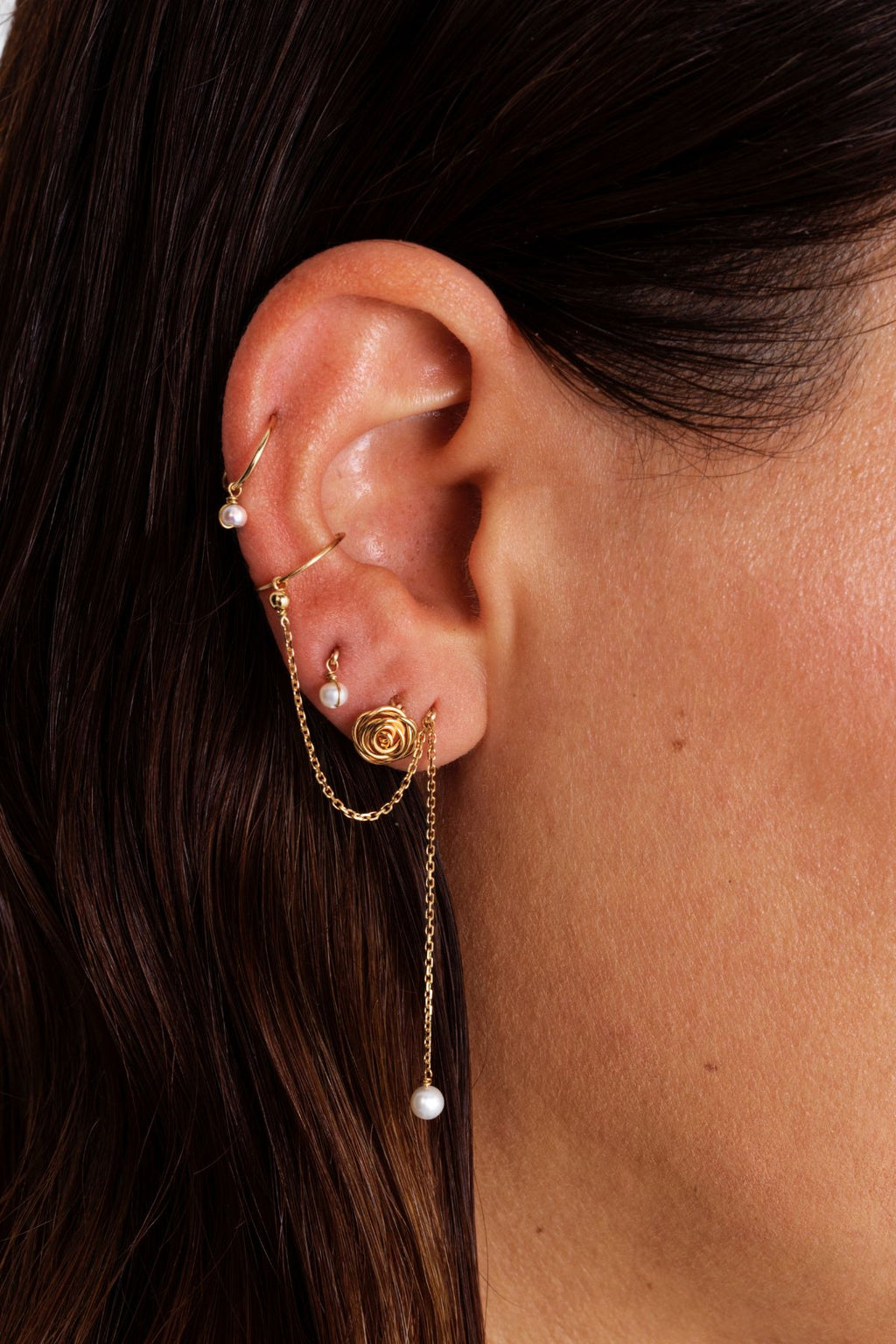 Boucle d'oreille Cléa - Or 750‰ - Perle de culture