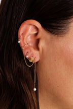 Boucle d'oreille Cléa - Or 750‰ - Perle de culture