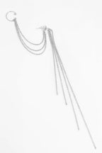 Triple Chain ear cuff - Silver
