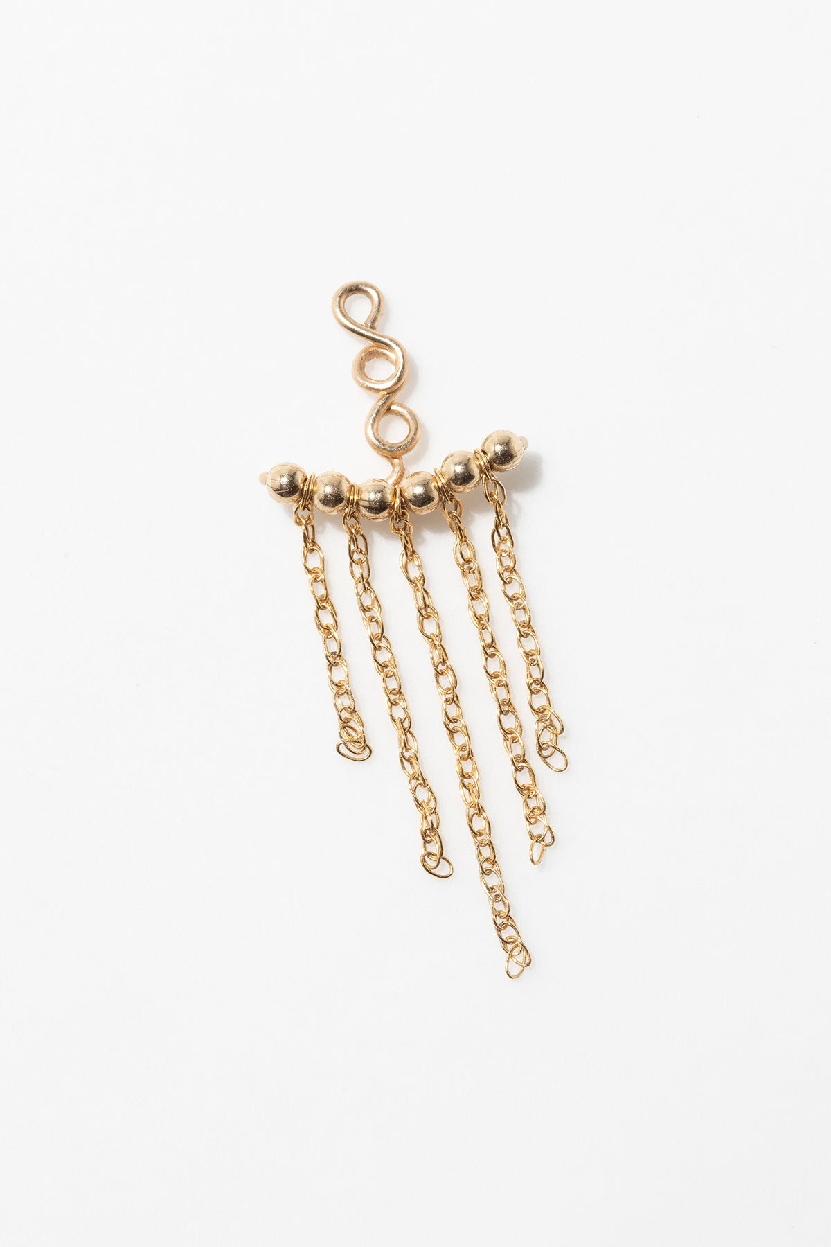 Dos de boucle d'oreille frange