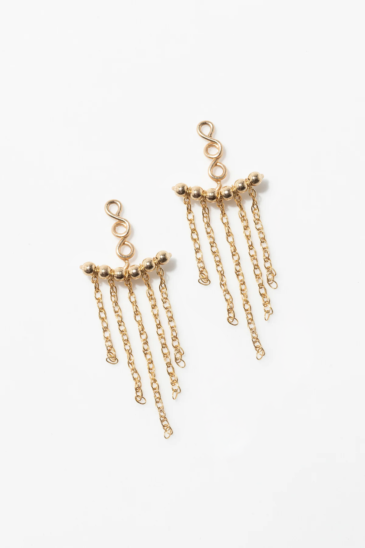 Dos de boucle d'oreille frange