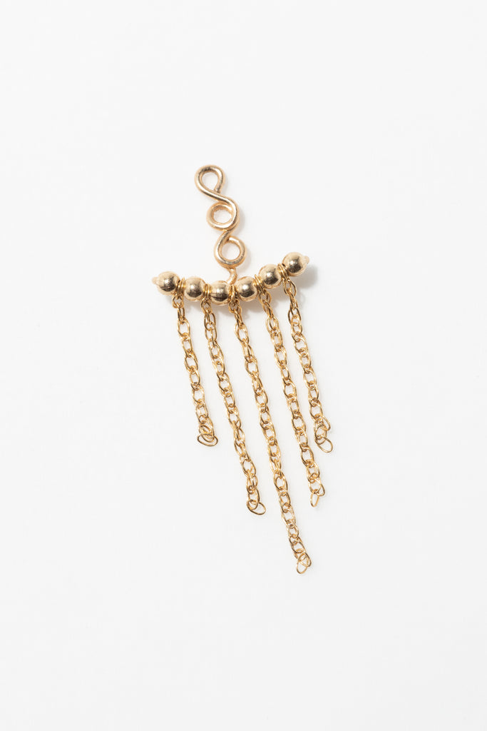 Dos de boucle d'oreille frange