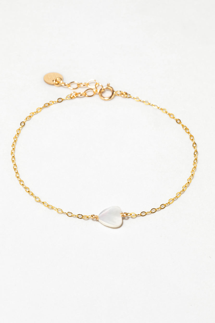 Bracelet Coeur - Nacre
