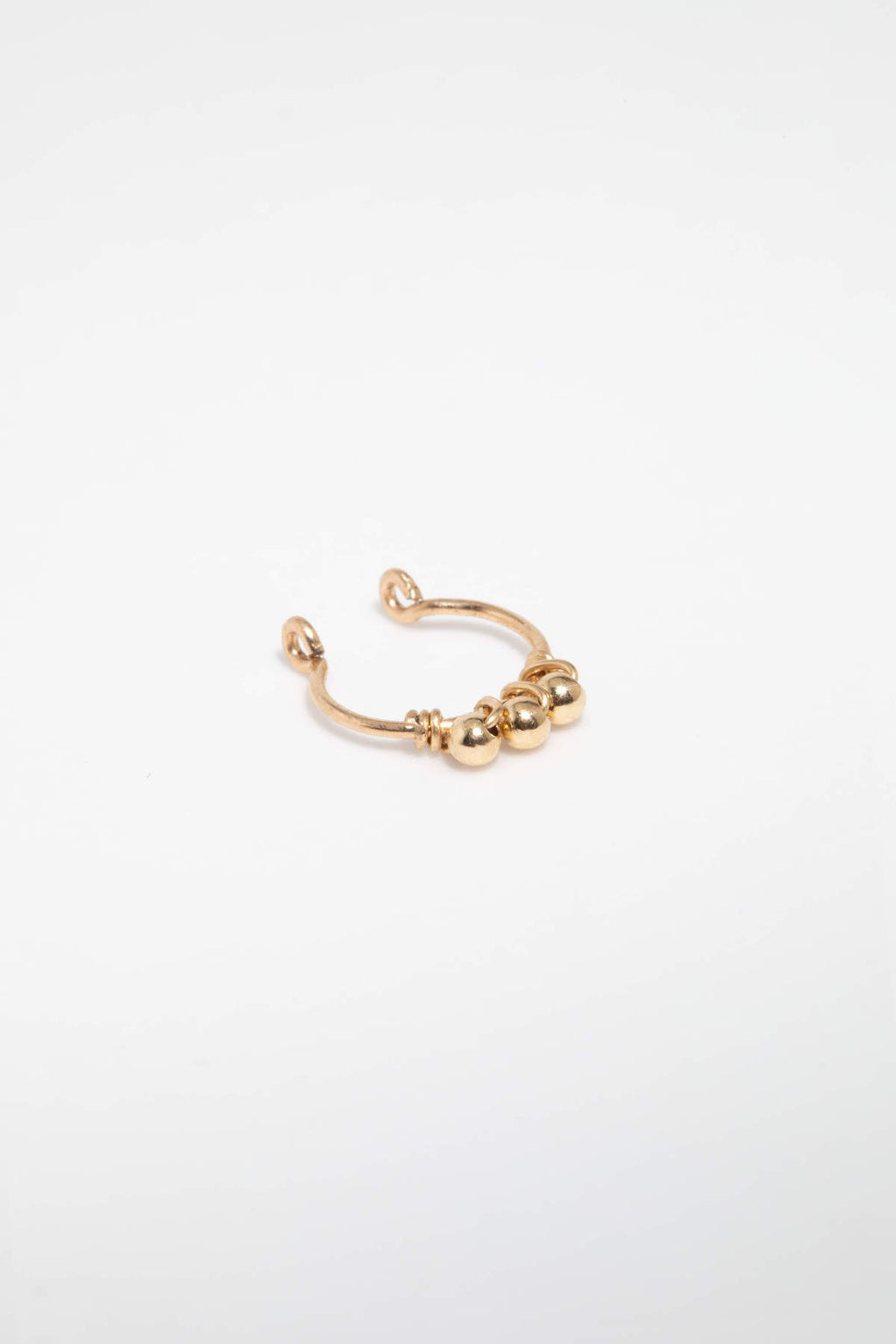Fake Frida Nose Piercing - Gold