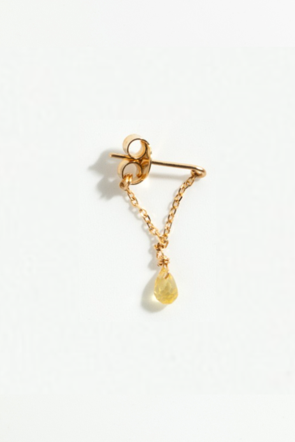 Boucle d'oreille Mia - Or 750‰ - Saphir orange
