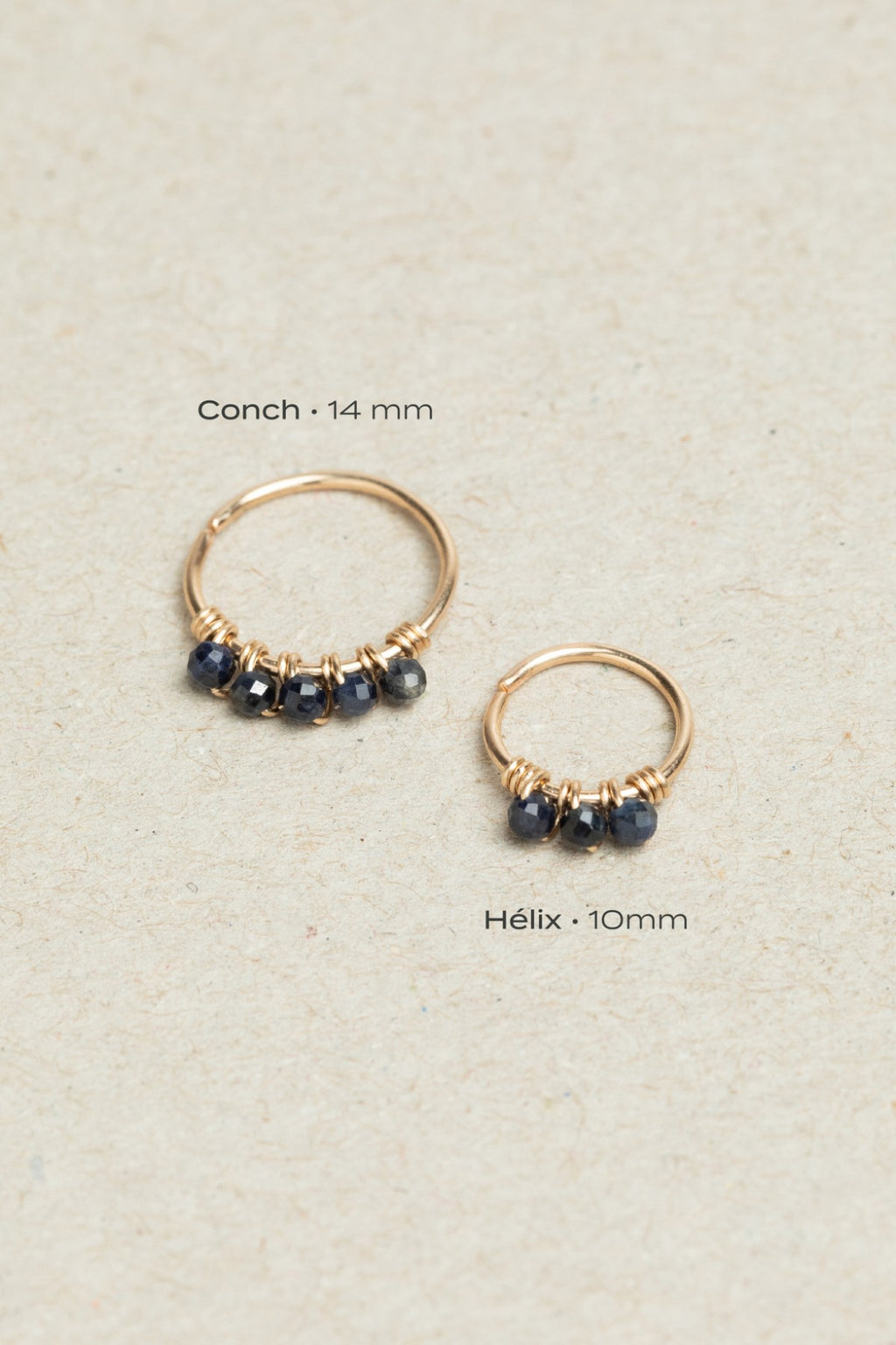 Piercing Diana - Saphir - Or 750‰