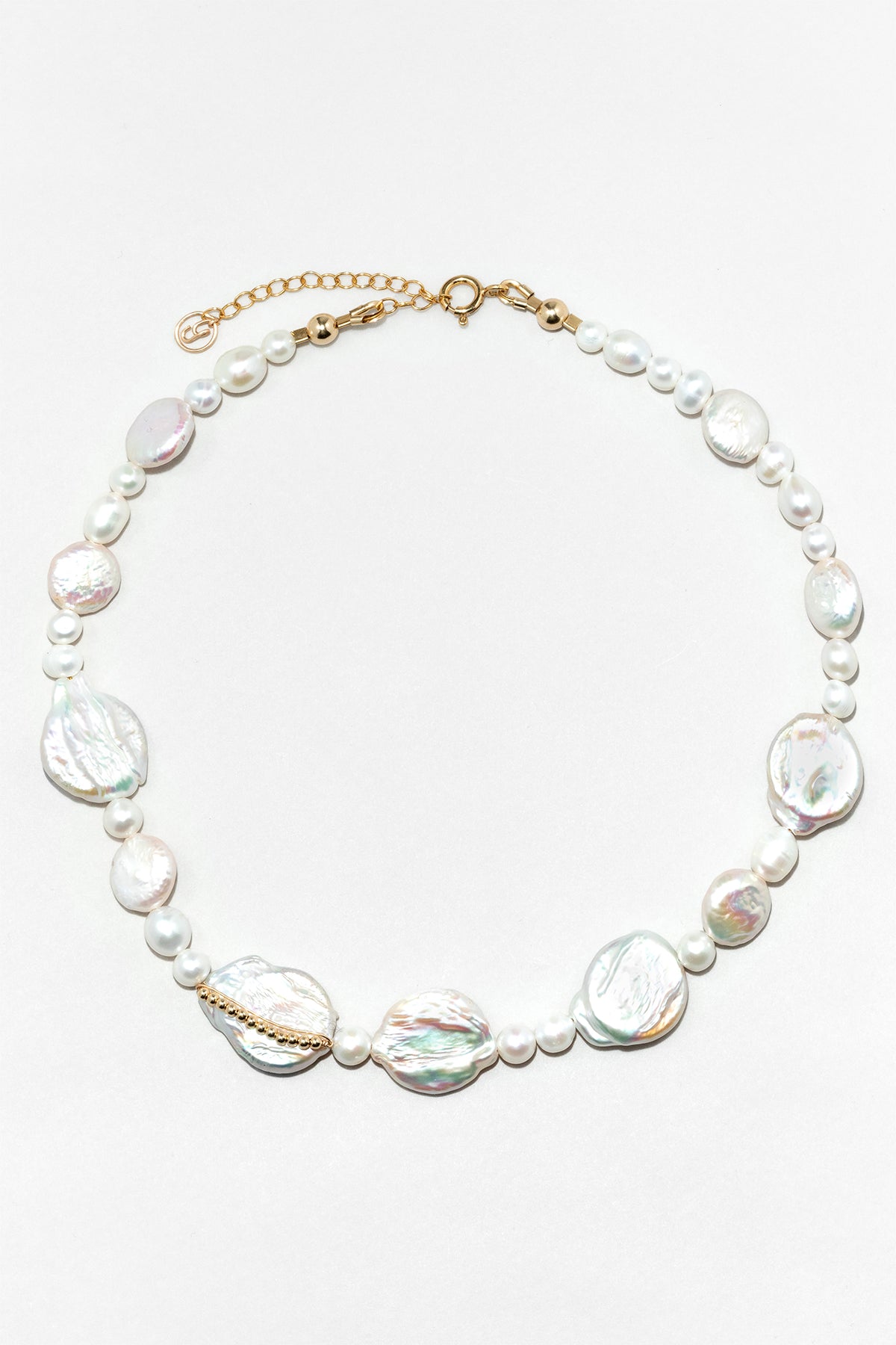 Cowrie necklace - Cultured pearl