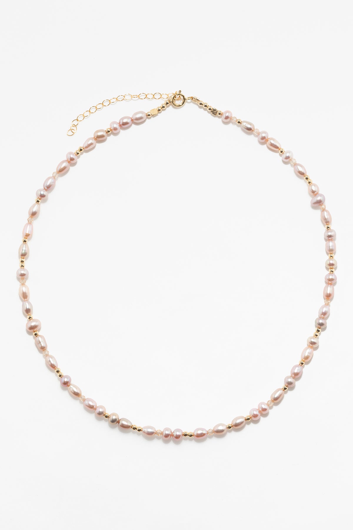 Rice Grain Necklace - Pink Cultured Pearl
