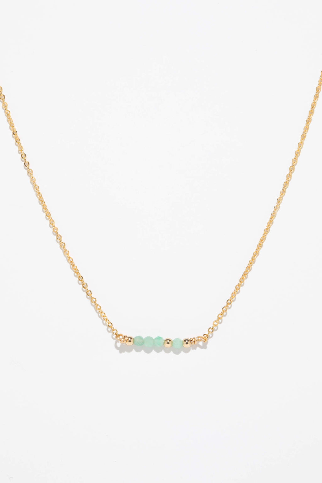 Collier court théa - Emeraude