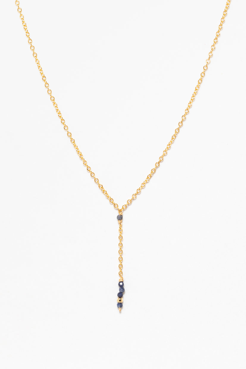 Collier long Théa - Saphir