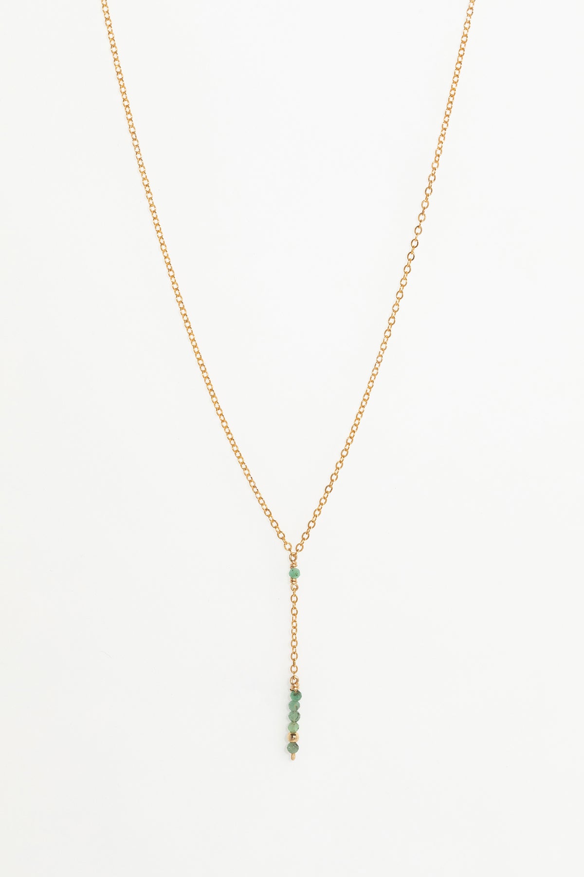 Collier long Théa - Émeraude