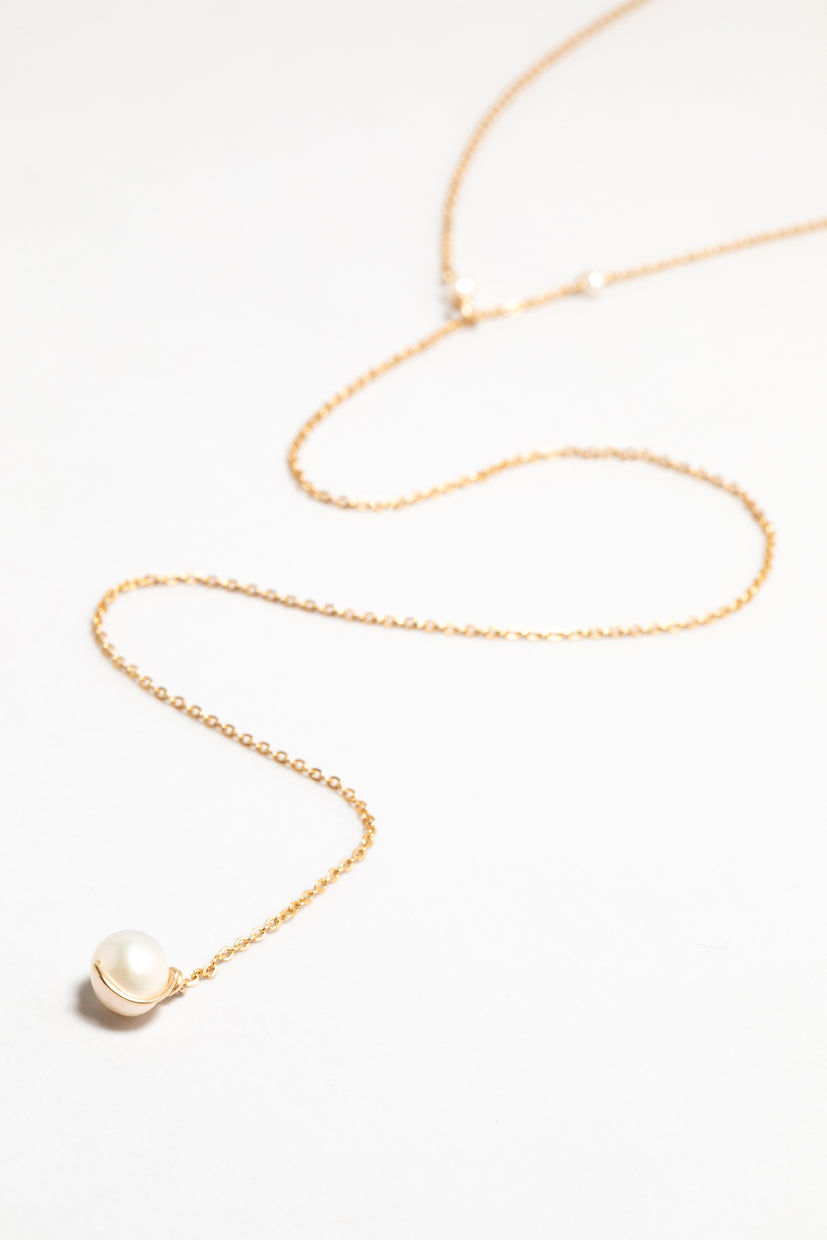 Vice versa necklace - Cultured pearl