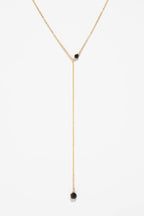 Collier Vice versa Stella spinelle à plat, chaîne coulissant dans un anneau fin