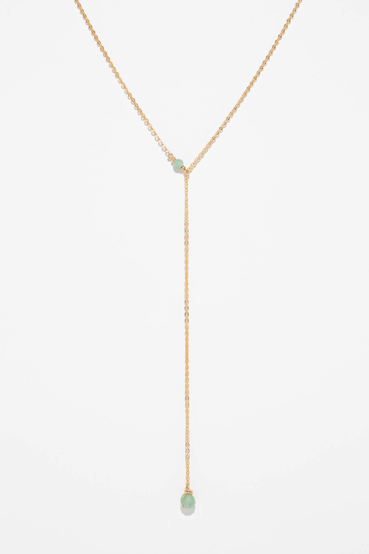 Stella Reversible Necklace - Emerald/Aventurine
