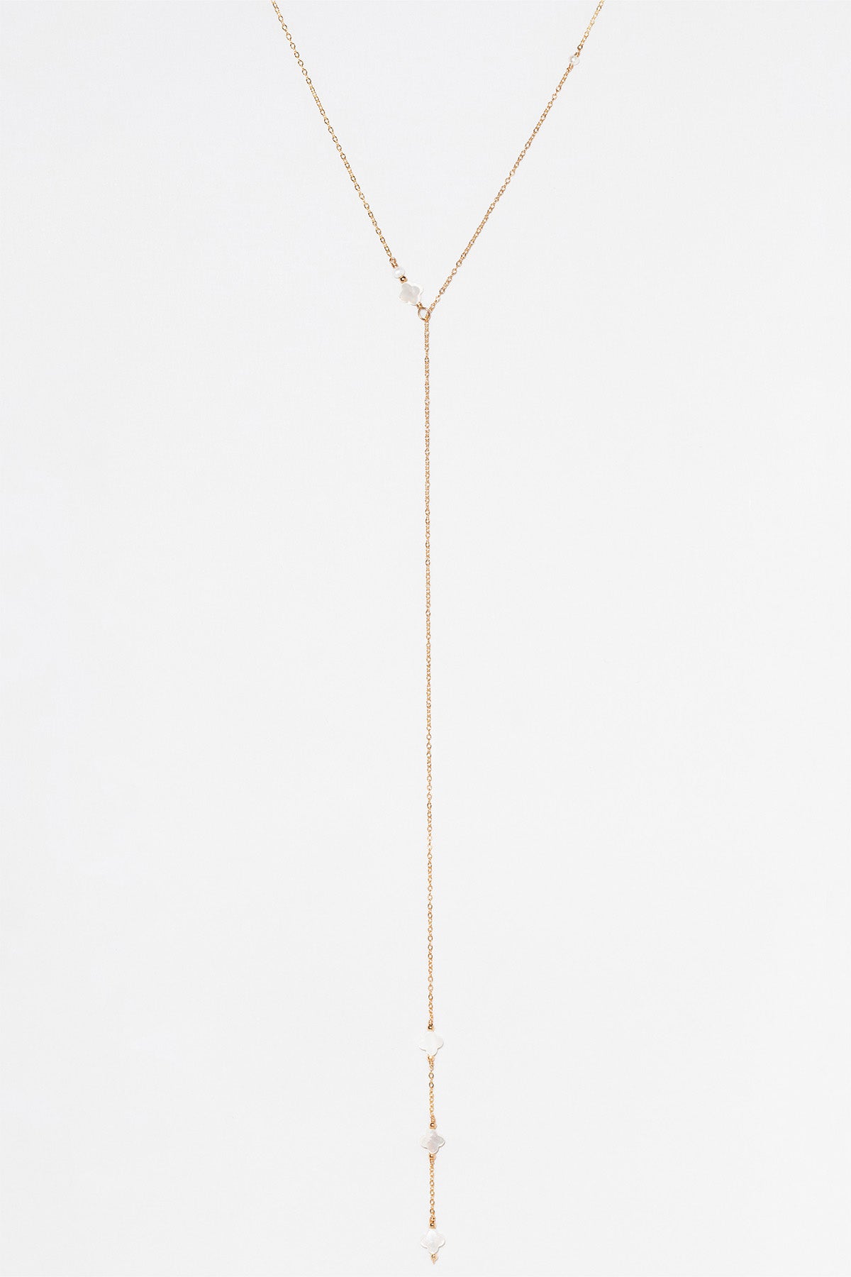 Swan Adjustable Necklace - Mother of Pearl