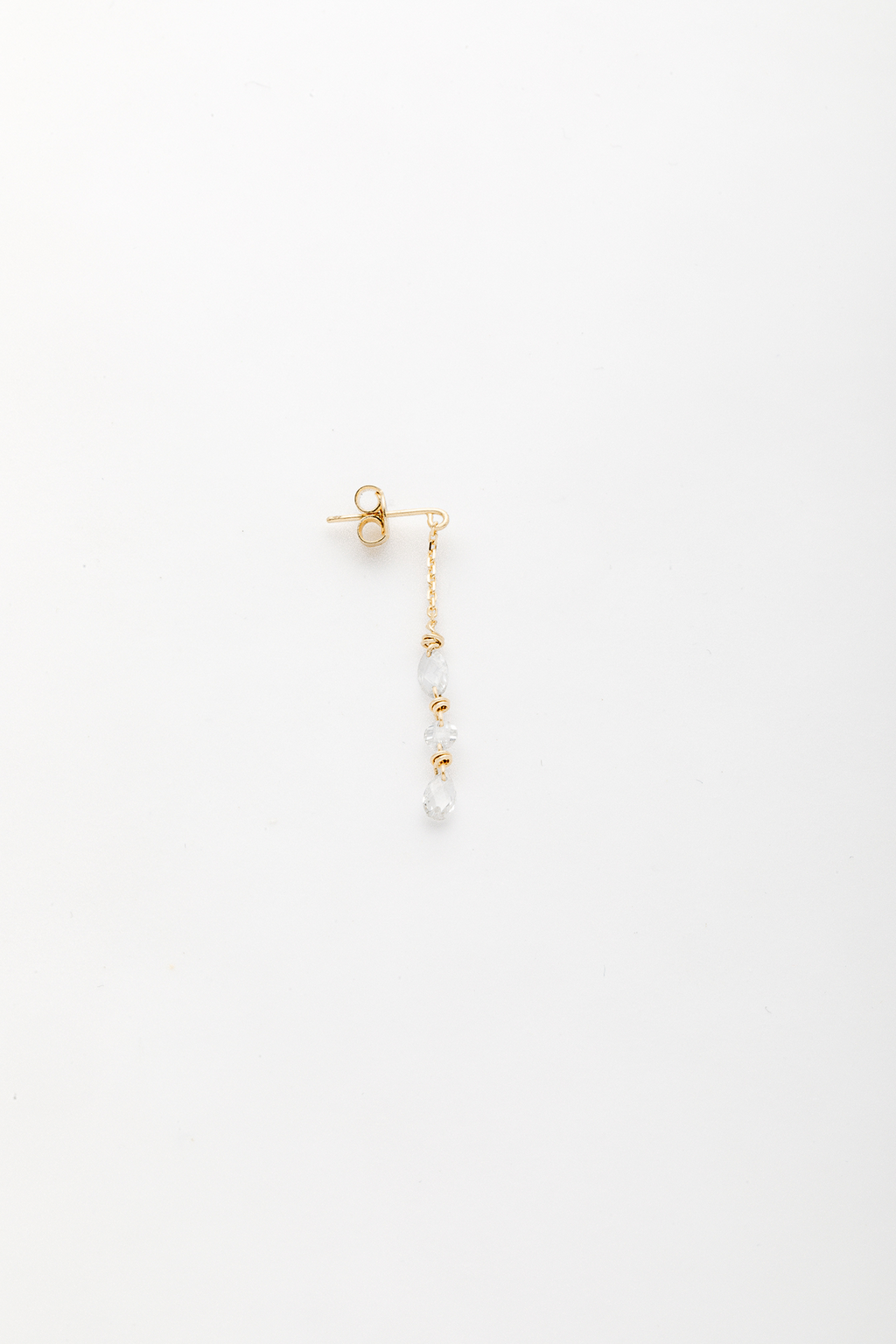 Riviera earrings - 750‰ Gold - White diamond