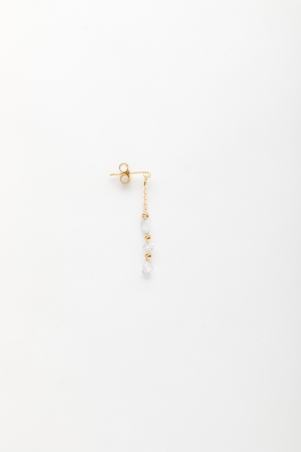 Riviera earrings - 750‰ Gold - White diamond