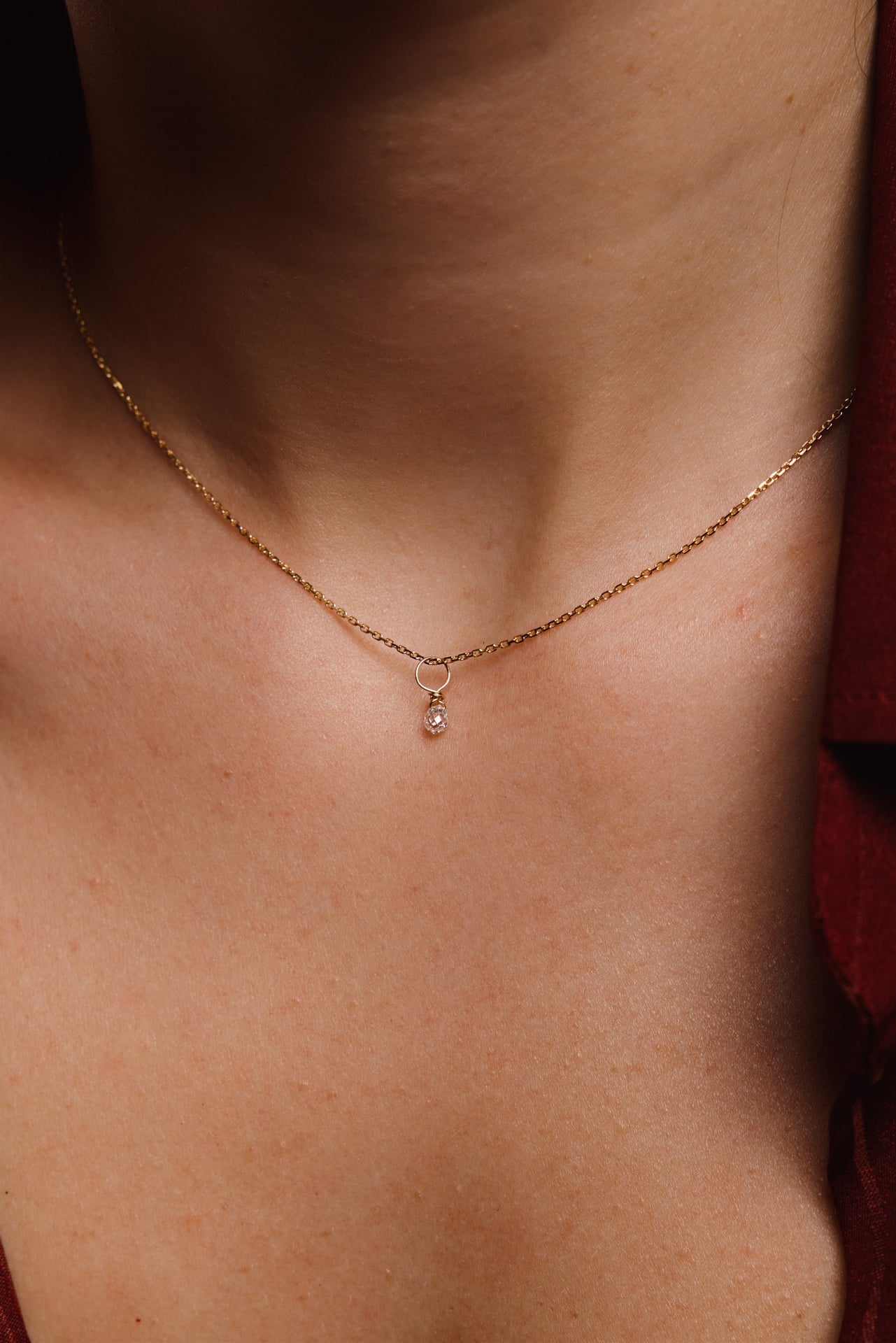 Pendentif Mia- Or 750‰ - Diamant blanc