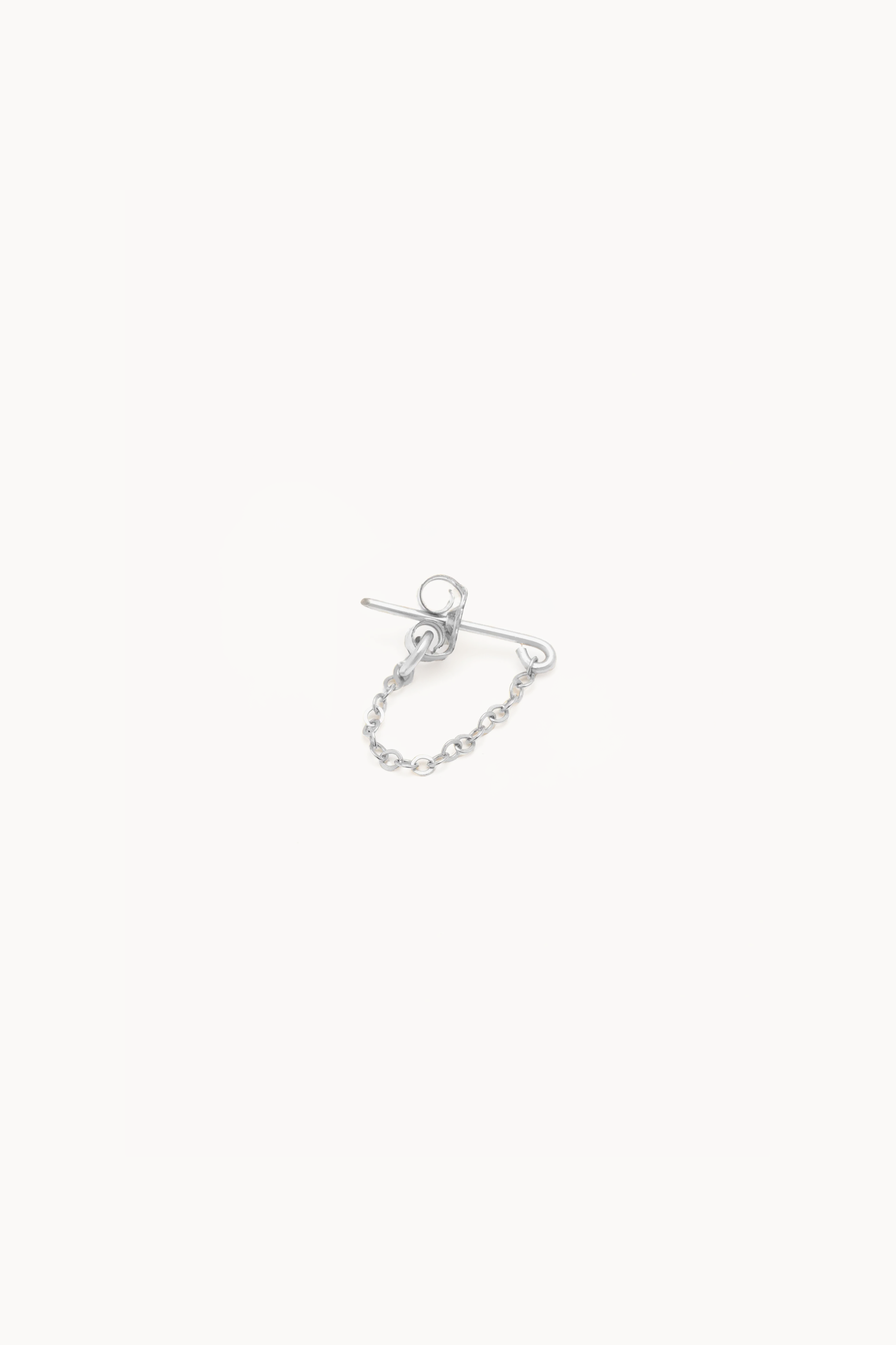 Boucles d'oreilles chaînette Essentiel - Argent