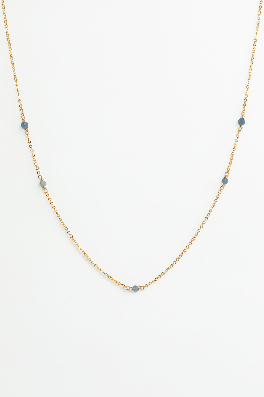 Bracelet-collier Satellite - Saphir